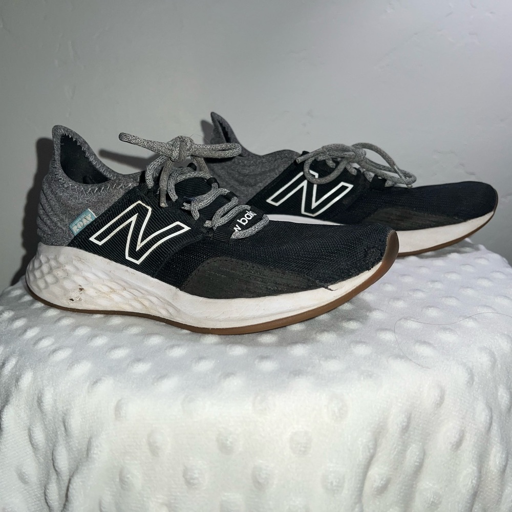 Kids New Balance Black and Gray Athletic Shoes
